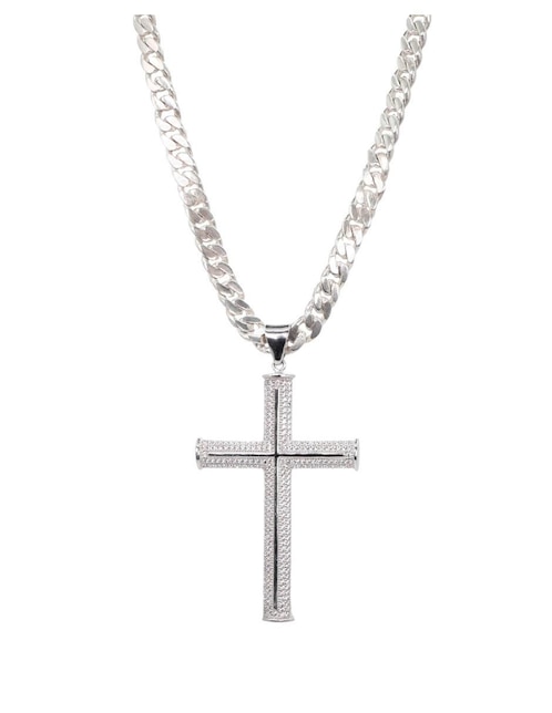 Collar con dije de cruz Crixus Joyeria de plata P 925