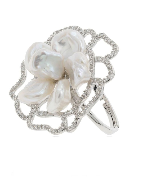 Anillo Mayfer Nupcial P 925 de plata perla 1