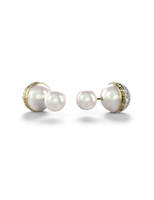 Aretes redondos Calypso con acabado brillante circonita Aretes redondos Calypso con acabado brillante circonita