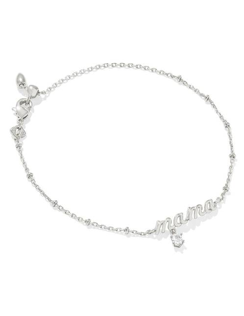 BRAZALETE MAMA, KE, SIN TAMAÑO, PLATEADO