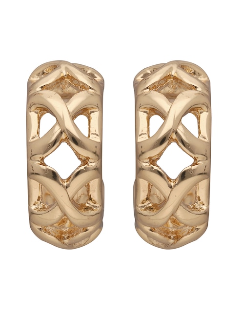 Aretes de letra x Golden Girl con acabado brillante 1