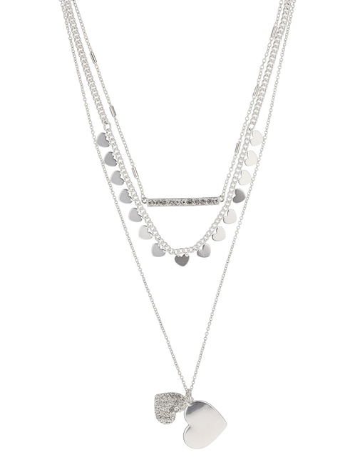 Collar de varios hilos de corazón