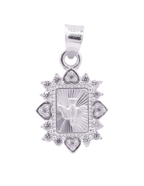 Dije cuadrado Oro Angelus de plata P 925