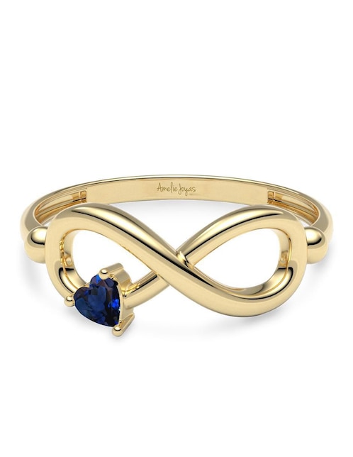 Anillo "de (si aplica)" infinito amelie joyas sin colección sin temática 14 k "de" oro zafiro