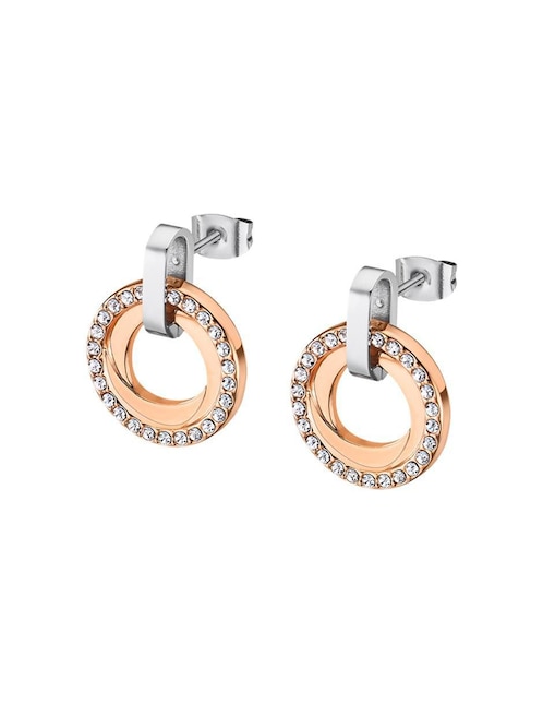 Aretes redondos Lotus Style Bliss con acabado brillante