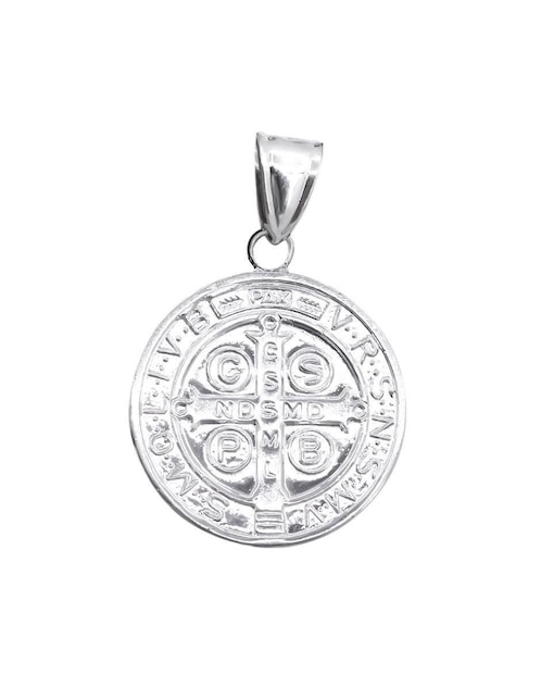 Dije circular Boscaini San Benito de plata P 925
