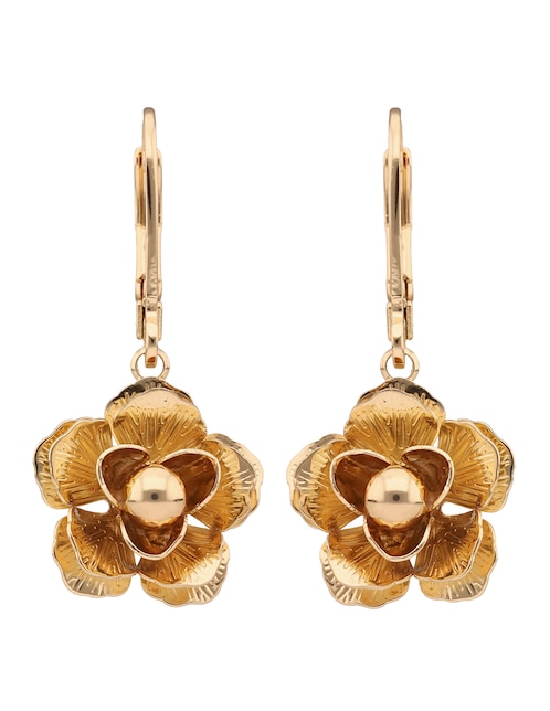 Aretes de flor Basic Metal Ears M2 con acabado brillante
