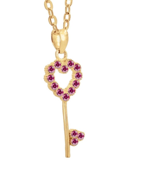 Collar "de (si aplica)" corazón zvezda llave de corazón "de" metal sin kilataje