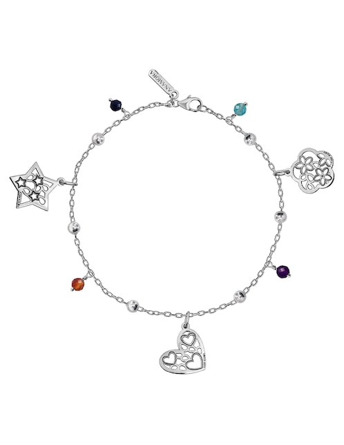 Pulsera Anamora Por Tanya Moss de plata p 925 Deseos