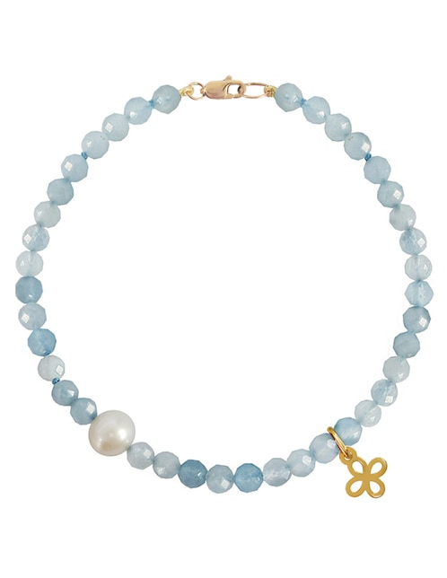 Pulsera Anamora por Tanya Moss de oro 14 k con acabado lustre