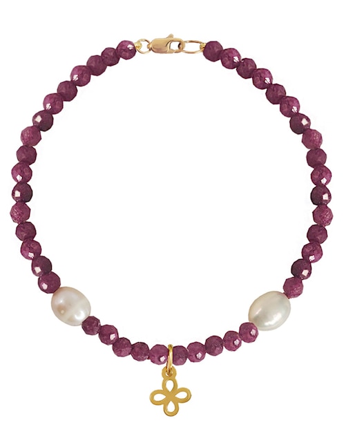 Pulsera de oro 14 k con acabado lustre 1