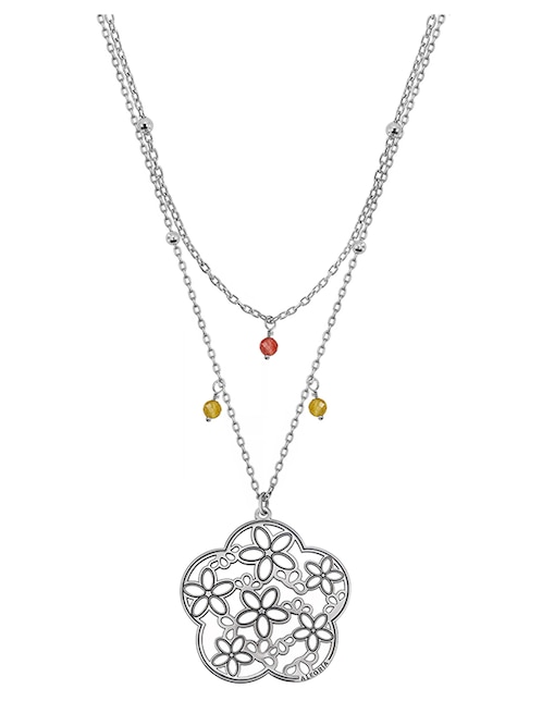 Collar de flor Deseos de plata P 925 1