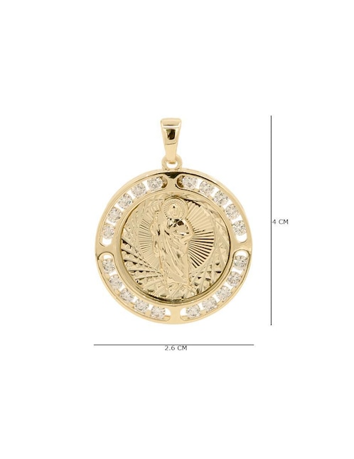Collar con dije san judas tadeo Oro Angelus