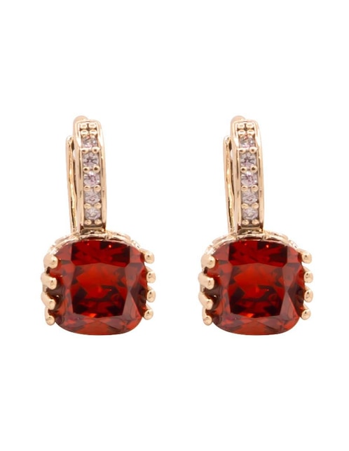 Aretes Oro Angelus con acabado brillante zirconia