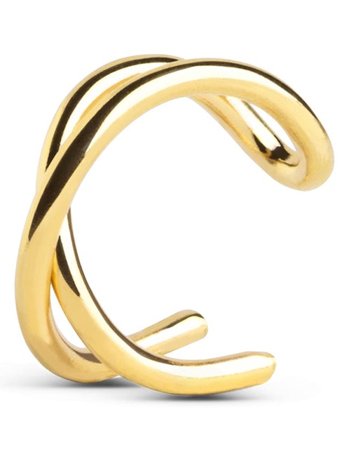 Ear cuff Singularu Ear Cuff Cros de plata 18 k con acabado baño de oro