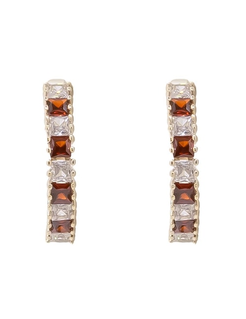 Arracadas de rana Oro Angelus con acabado pavé zirconia