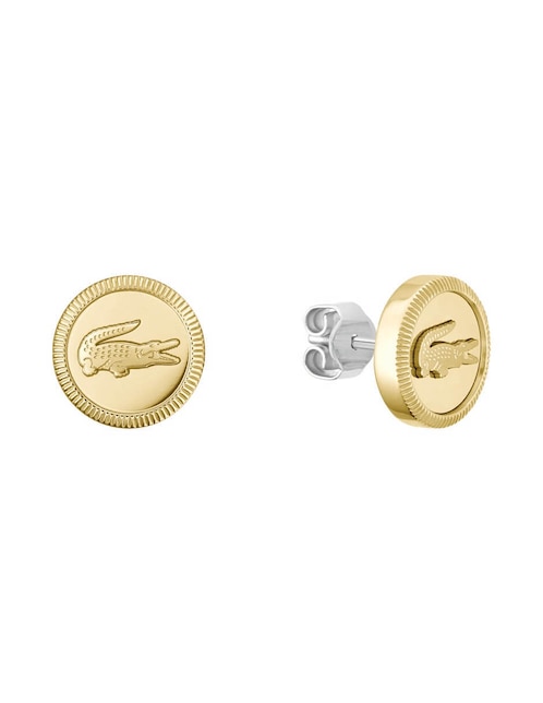 Aretes circulares Cocodrilo Memento con acabado brillante 1