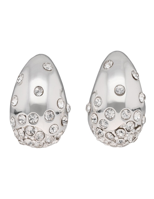 Aretes de gota Nine West Pave Nuggets con acabado brillante cristal