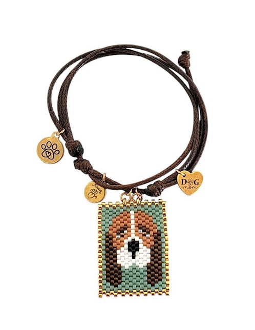 Pulsera koua itz "de" cuerda sin kilataje sin familia o colección "con acabado" pavé