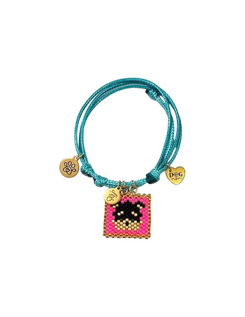 Pulsera koua itz "de" cuerda sin kilataje sin familia o colección "con acabado" brillante