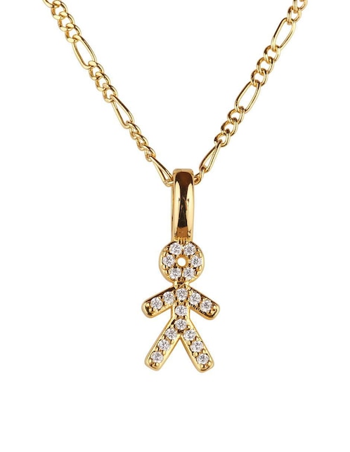 Collar de niño Luckyly Darcy de baño de oro 14 K