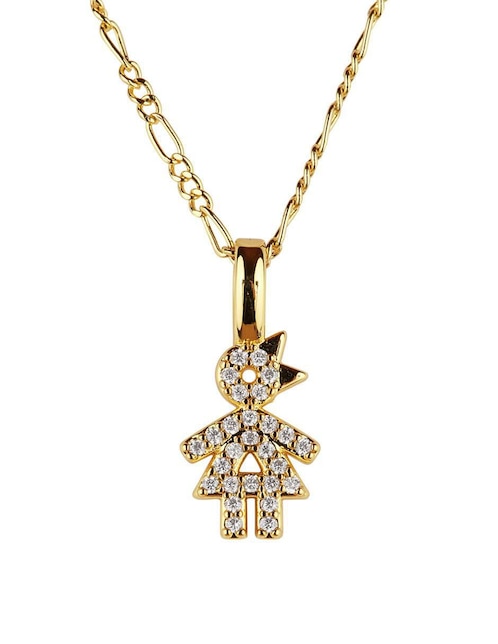 Collar de niña Darcy de baño de oro 14 K 1