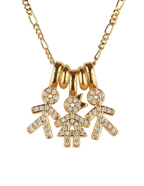 Collar de niño Luckyly Darcy de baño de oro 14 K