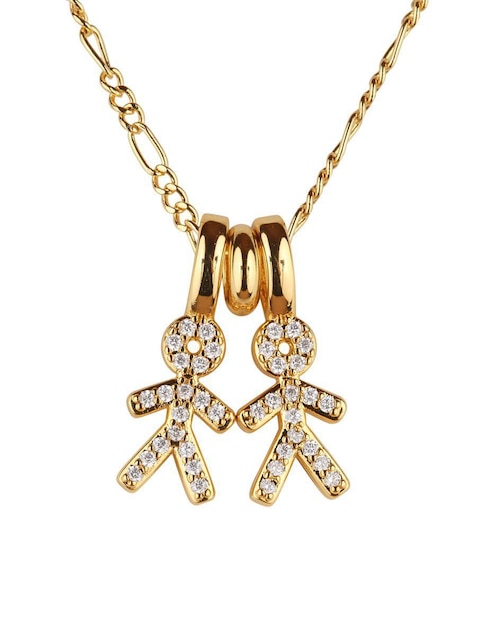 Collar de niño Luckyly Darcy de baño de oro 14 K