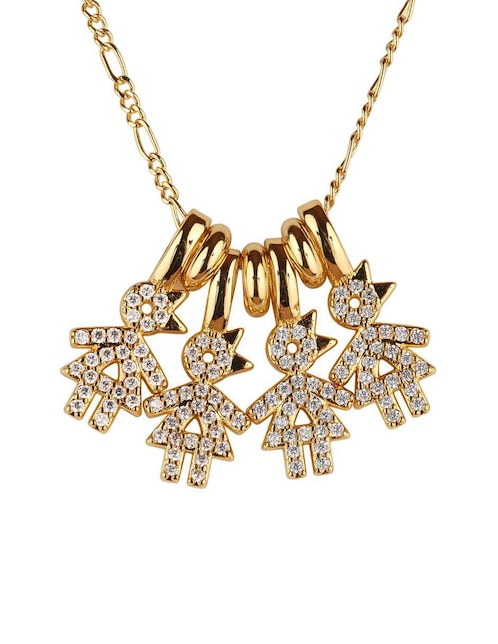Collar de niña Luckyly Darcy de baño de oro 14 K