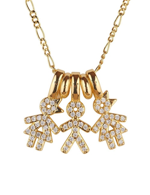 Collar de niño Luckyly Darcy de baño de oro 14 K