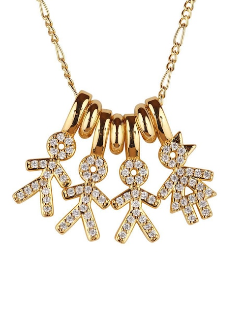 Collar de niño Luckyly Darcy de baño de oro 14 K