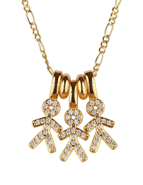 Collar de niño Luckyly Darcy de baño de oro 14 K