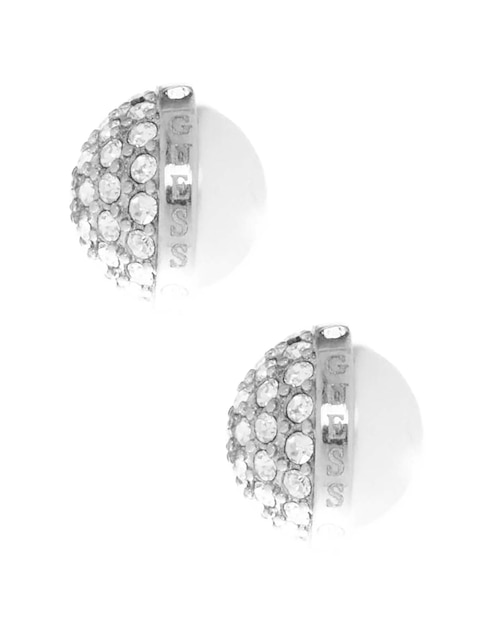 Broqueles redondos Calypso con acabado pavé circonita Broqueles redondos Calypso con acabado pavé circonita