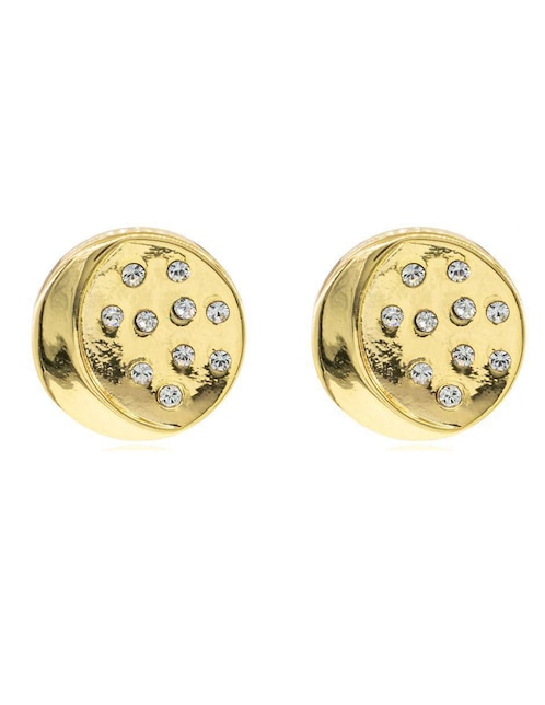 Broqueles de luna Mayfer Joyería con acabado brillante cristal