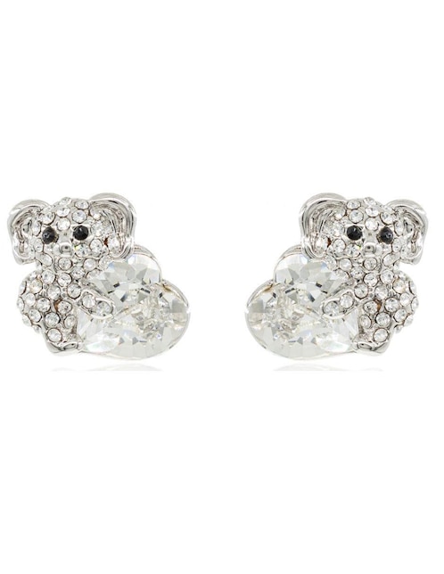 Aretes de koala Mayfer Joyería con acabado brillante