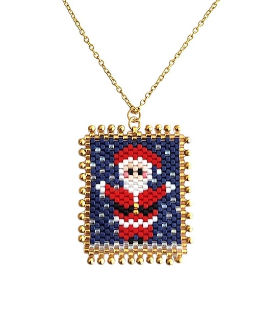 Collar santa claus 24 K
