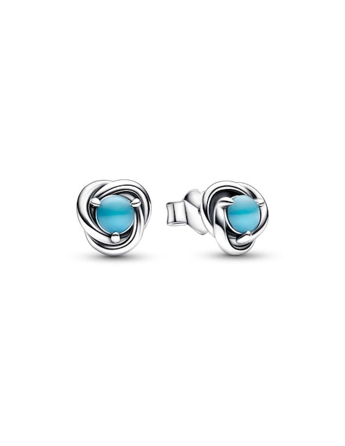 Aretes circulares Pandora Moments de plata P 925 cristal