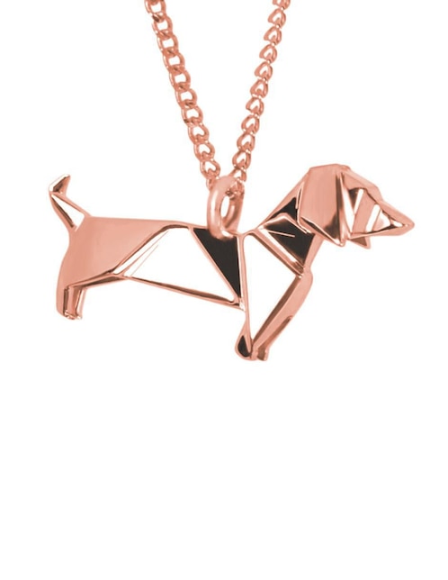 Collar de perro Necora Origami de plata P 925