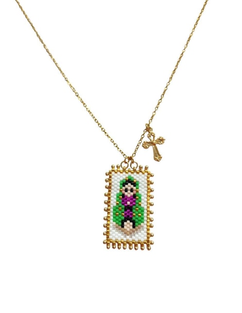 Collar Koua Itz de baño de oro 24 K