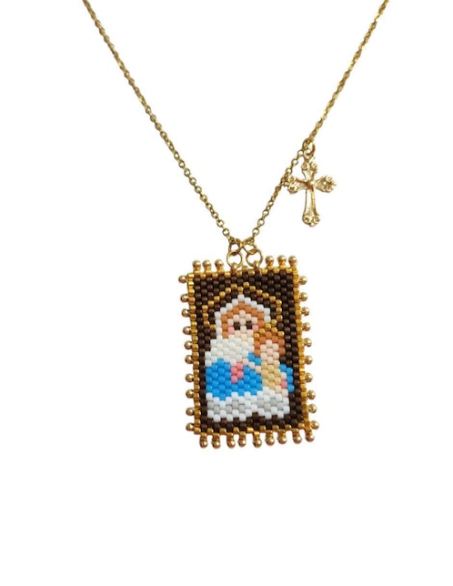 Collar Koua Itz de baño de oro 24 K