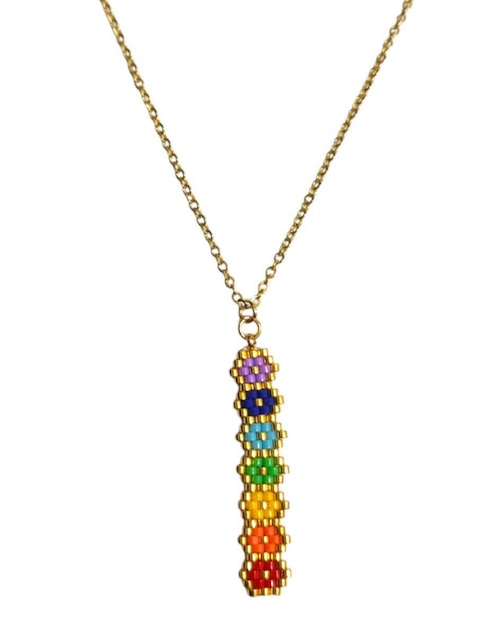 Collar Koua Itz de baño de oro 24 K