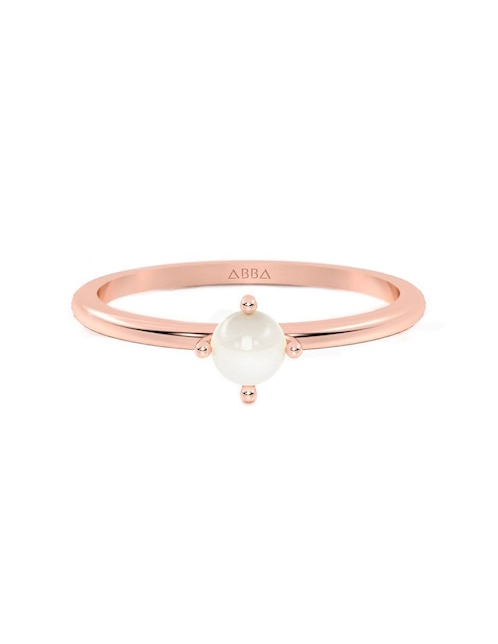 Anillo 14 k de oro perla brillante 1