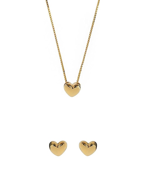 Set de collar y aretes Sofia Blum de plata P.925