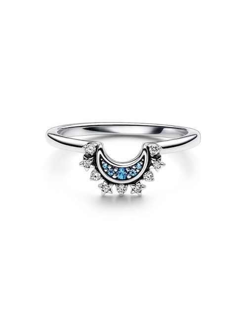 Anillo de luna Pandora Moments P 925 de plata zirconia cúbica brillante