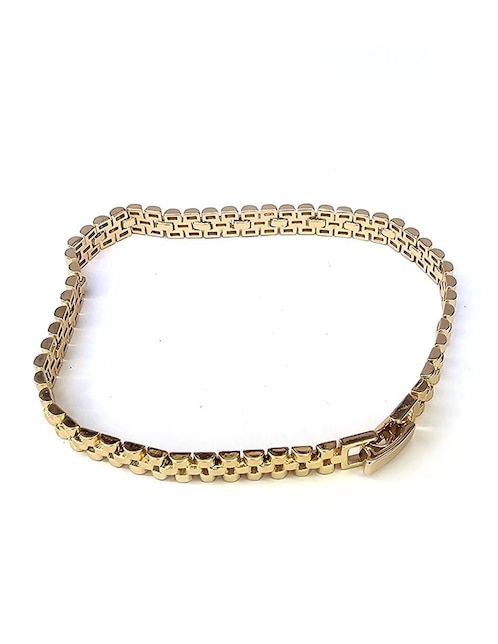 Pulsera Moon de oro laminado 8 k Grecas
