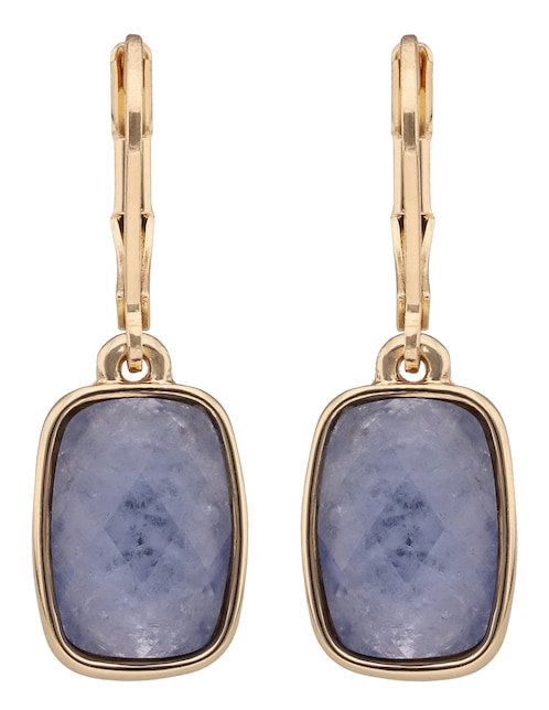 Aretes rectangulares Fresh Start con acabado pavé cristal 1