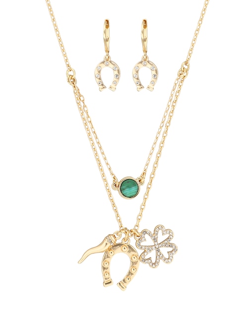 Aretes y collar Charming BX Sets A24 cristal