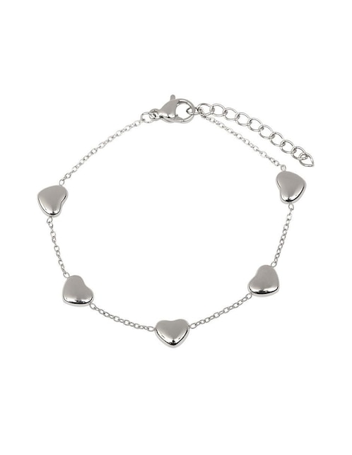 Pulsera luckyly "de" acero inoxidable sin kilataje betsy "con acabado" baño oro