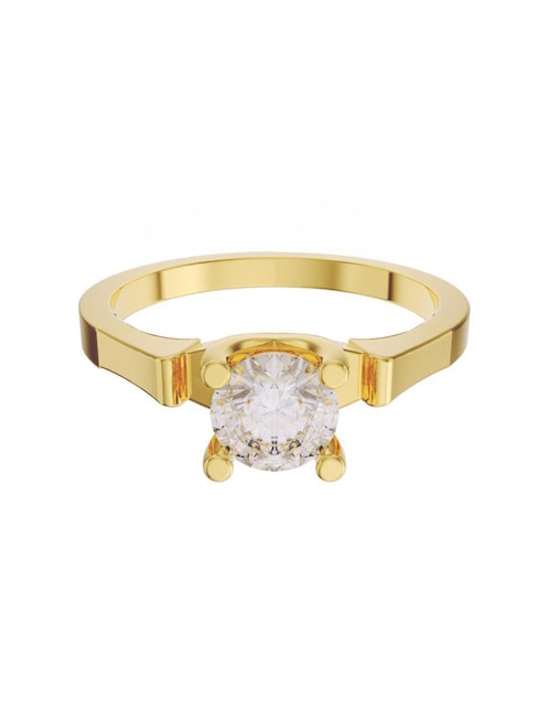 Anillo de compromiso "de" oro 10 k fonelli sin familia o colección zirconia