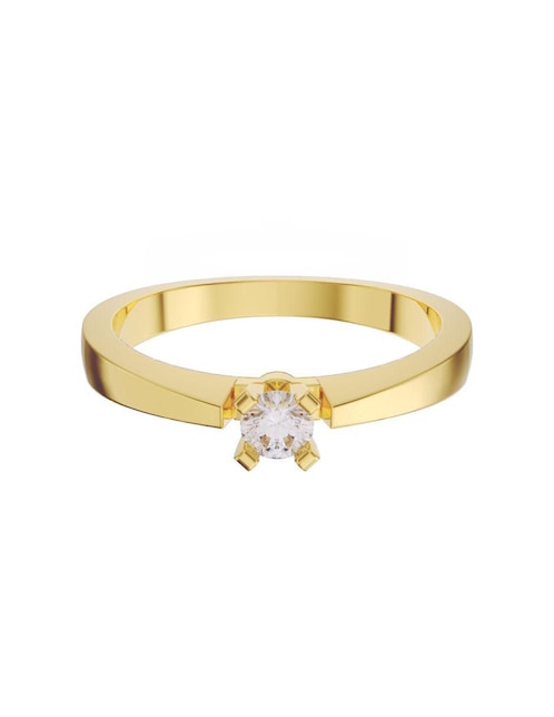 Anillo de compromiso "de" oro 10 k fonelli sin familia o colección zirconia
